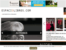 Tablet Screenshot of espaciolibros.com